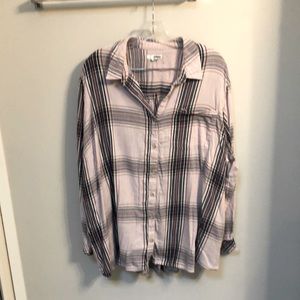 Women’s Sonoma Plaid button up top 3x